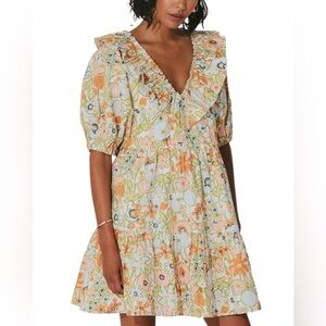 Cleobella Farrah Mini Dress in Retro Floral — Size M